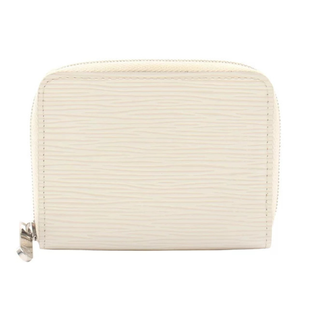Louis Vuitton Zippy Wallet Coin Case Wallet Leather Epi White